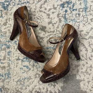 Franco Sarto Sulu Peep Toe block Heel Sandals